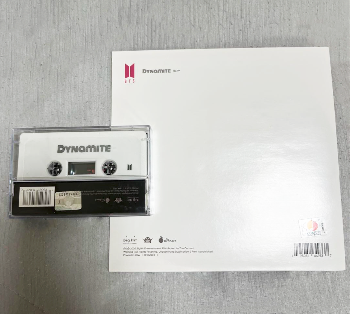 BTS Official Dynamite Vinyl 7