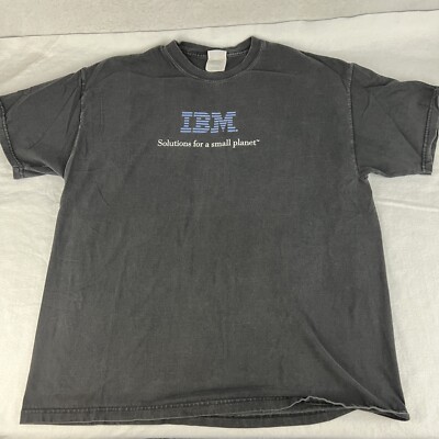 Vintage 90s IBM Solutions For A Small Planet T-Shirt XL | eBay