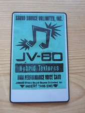 Vintage Roland Jv-80 Hybrid Textures Sound Card Rom Sound Source Unlimited Patch
