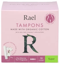 Rael Tampon Super Cotton Org 18 Ea