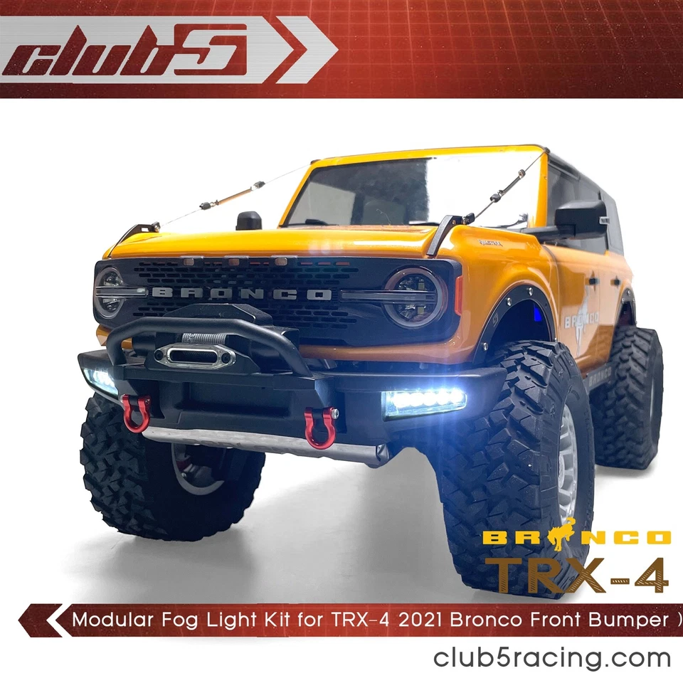 Modular Fog Light Kit (10 LEDs ) for Traxxas TRX-4 2021 Bronco Front Bumper - Image 3 of 4