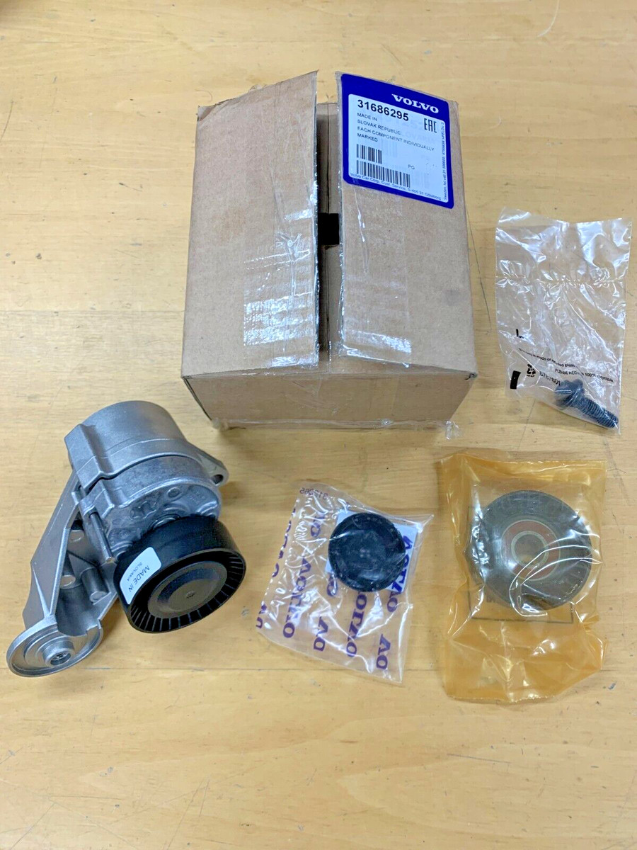 GENUINE VOLVO AUXILIARY BELT TENSIONER & IDLER PULLEY S60 V70 XC70 