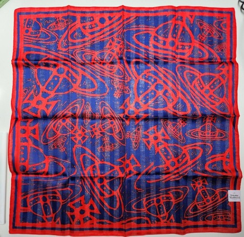 Vivienne Westwood Handkerchief Cotton scarf Multiple colors Big ORB Hankie - Picture 24 of 99