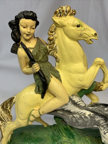 Pair Figures after Santini - Huntress Diana on Horse, 1 with borzo & 1 with deer - Picture 13 of 23