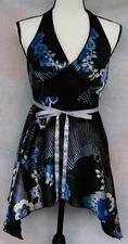 HeartSoul Dress Sz L Satin Mini Halter Dressy Casual