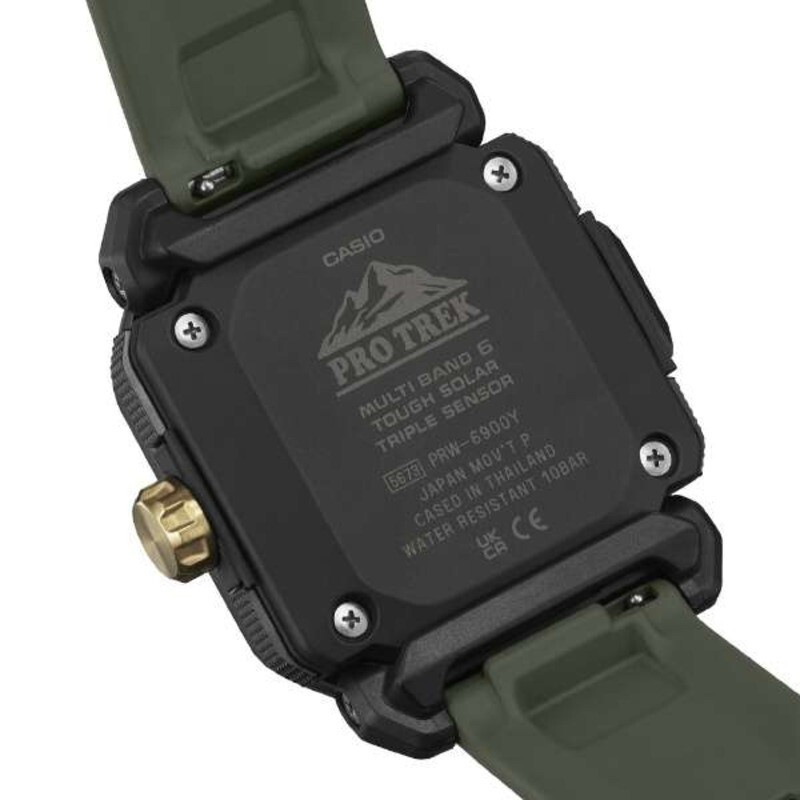 Casio Pro Trek PRW-6900Y-3JF Analog MULTIBAND 6 Watch New + Box
