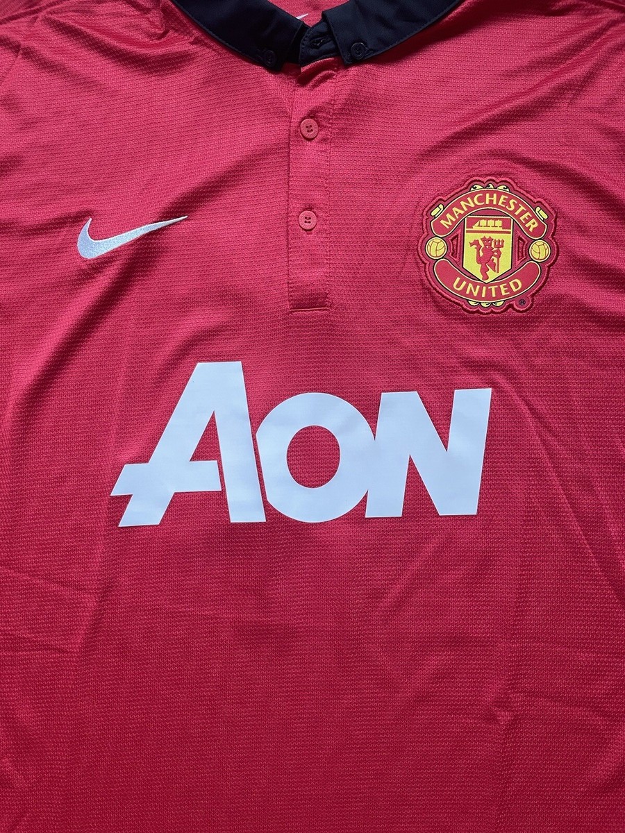 2013/14 Manchester United Home Jersey #10 Rooney XL Nike Champions