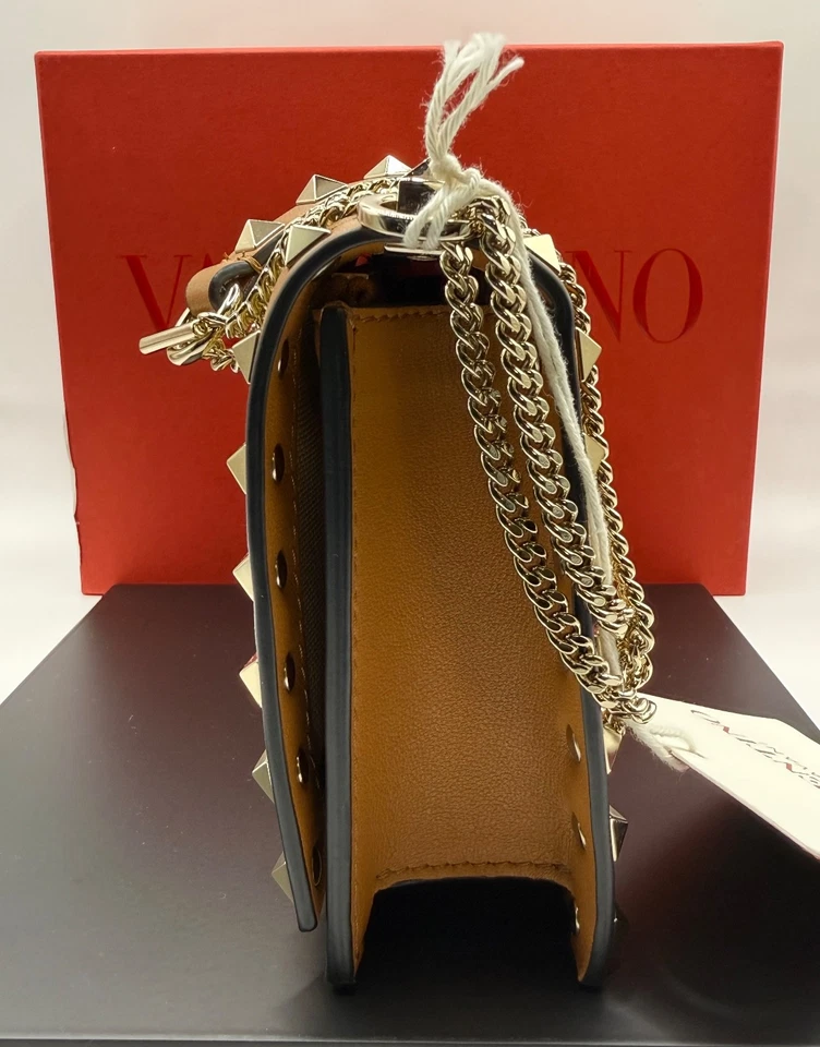 Mini Bolso Valentino Garavani Rafia Rockstud - Piel de becerro y rafia sintética - Nuevo con etiquetas Foto 4 de 4