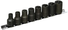 Koken 3/8 (9.5mm) SQ. Nut Twister Rail Set set of 8 RS3127/8 Black Hand Tool NEW