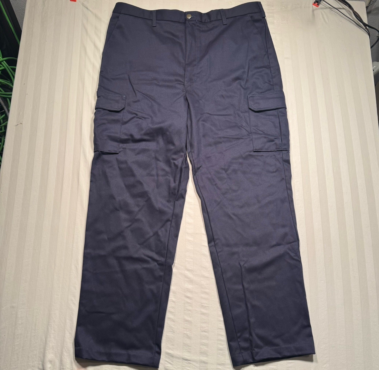 Mens 42x32 Navy Blue Aramark Cat 2 2112 Work Wear
