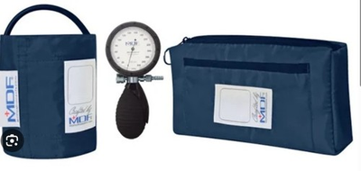 #ad MDF Instruments Medic Palm Aneroid Sphygmomanometer Blood Pressure Monitor NAVY $76.50