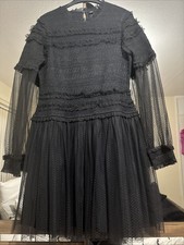 Needle & Thread Black Mini Dress Size 16