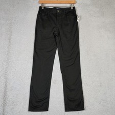 Chaps Pants Boys 14 Black Denim Classic Fit Straight Leg Classic Preppy NWT