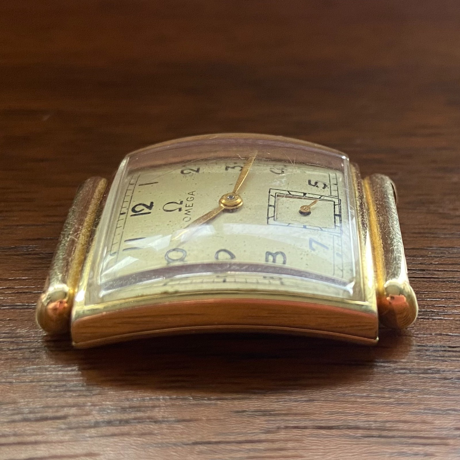 Vintage Omega Rectangular Small Seconds Wristwatc… - image 4