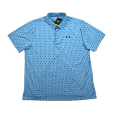 New Under Armour Playoff Polo Mens 2XL XXL Short Sleeve Floral Shirt Loose Fit
