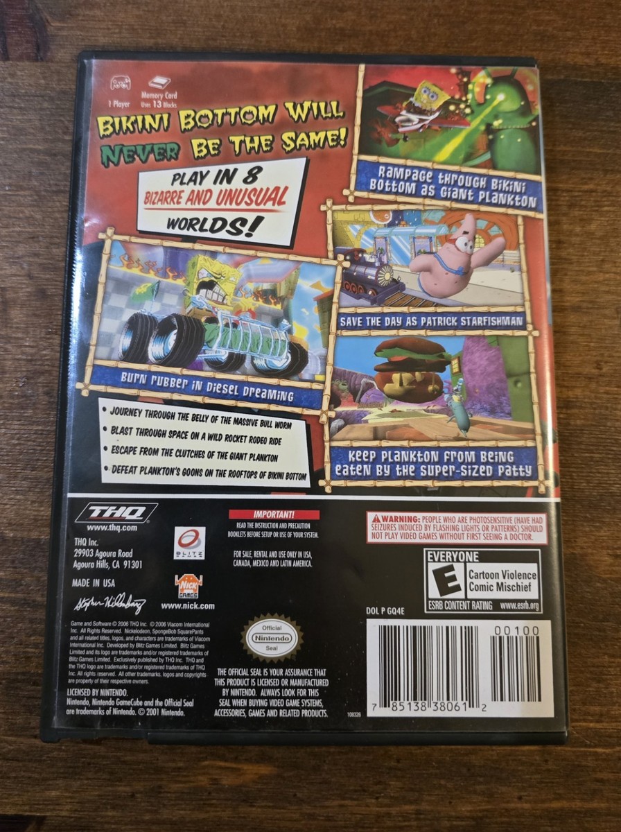 SpongeBob SquarePants Creature from the Krusty Krab GameCube