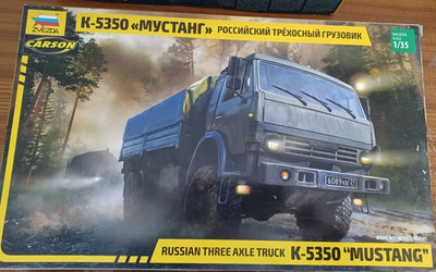 1:35 Zvezda 3697 K-5350 Mustang Russian 3-axle Truck