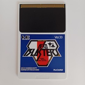 Hudson Aero Blasters PC Engine HuCard