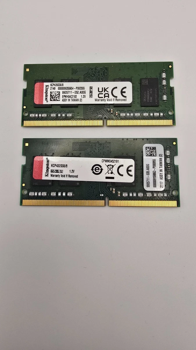 Kingston SO-DIMM Computer Memory (RAM) 8 GB 2 Modules for sale | eBay