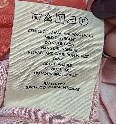 Neu Spell Langarm Knopfleiste Sonnenschein Bandit Maxikleid Cayenne Größe Large - Bild 7 von 8