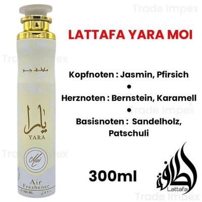 Lattafa Lufterfrischer 300ml Air Freshener Raumduft Raumspray Raumparfum Düfte