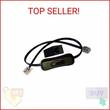 Power Button On/Off Disconnect Switch for Telephone Land Line Phone Cord Cable