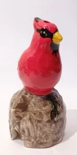 2012 Sammie Roberts Pie Bird Vent * Red Cardinal on Branch