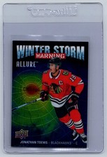 2019-20 Upper Deck Allure Winter Storm Warning Jonathan Toews Chicago Blackhawks