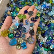 100g Handmade Glass Beads for Jewelry Making - 200 Mixed Styles Assortment