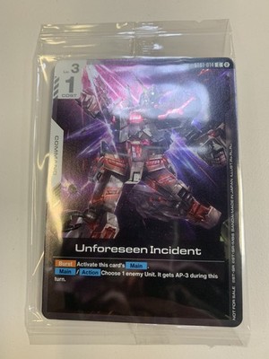 SEALED Gundam TCG Unforeseen Incident Unicorn Alt Art Regional Promo ST01-014 NM