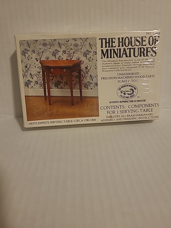 The House Of Miniatures #40065 Hepplewhite Serving Table Circa 1780-1800