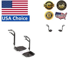 Maneuverable Wheelchair Leg Rest - Adjustable  Compatible with Most Brands