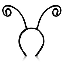 Butterfly Antenna Headband, Black Velvet Bug Antenna Headband Ladybug Costume Ac