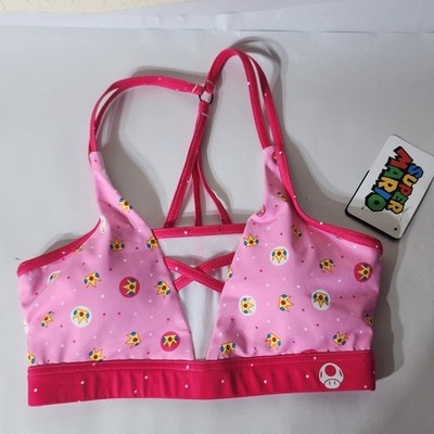 Black Milk Princess Peach Sports Bra Size XS