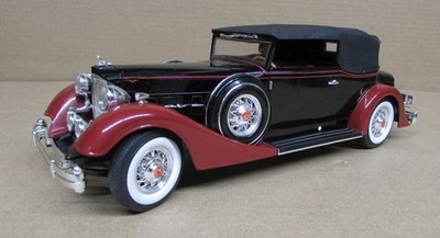 Anson Classic Models 1934 Packard 1:18 Burgundy And Black Diecast Automobile