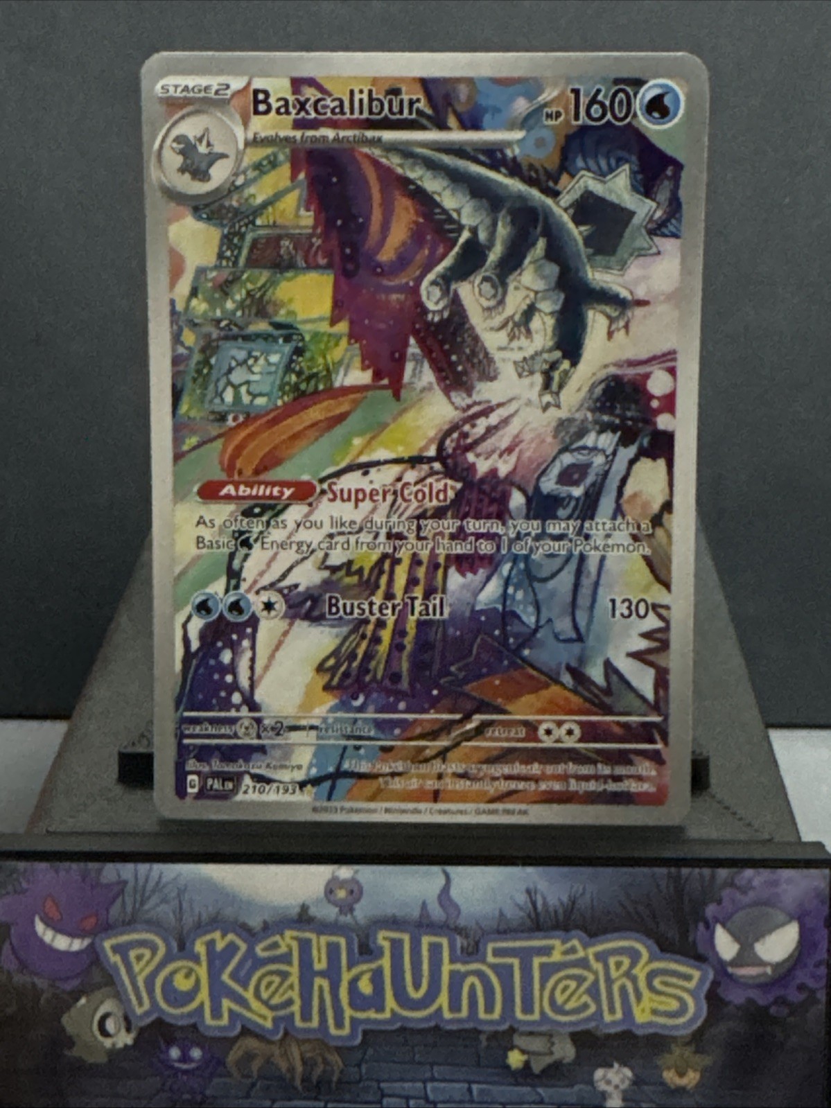 Pokemon Card Baxcalibur 210/193 Paldea Evolved Holo Illustration Rare NM