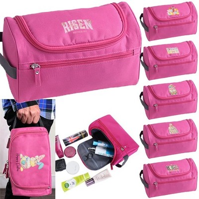 Religiöse Kulturbeutel zum Aufhängen Ostern Druck Wasserdicht Make-up Organizer Tasche