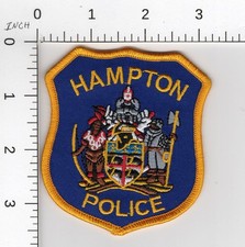 HAMPTON VIRGINIA ^^^ COLLECTIBLE POLICE EMBROIDERED PATCH
