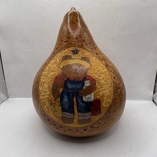 Hand Painted Gourd Country Bear Garden Seeds