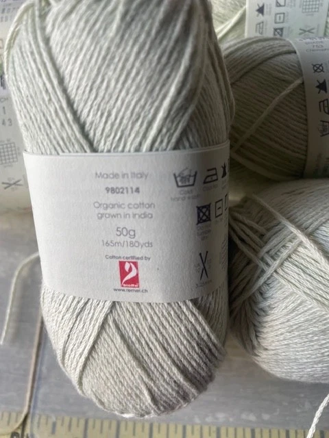 NEW LOT of 6 Rowan PURELIFE 131 yards 4ply 100 % organic cottonMINTY GREEN Italy - Image 4 of 4