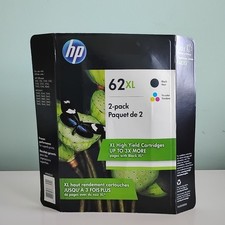 HP 62XL Ink Cartridge Black Ink  Color Combo EXP 07/19