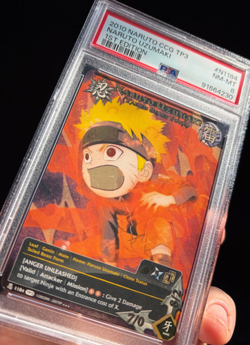 2010 Naruto CCG TP3 N1184 1st EDITION FOIL Naruto Uzumaki NM-MT 8 PSA91664230
