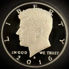 2016 Silver Proof Kennedy Half Dollar 90% Silver 0.361oz Deep Cameo Gem Proof BU