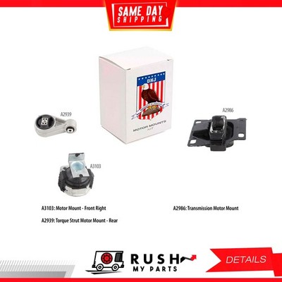 03-13 NEW Complete Motor Mount Kit For Ford 2.0L-2.3L L4 DOHC 16v DNJ MMK1035