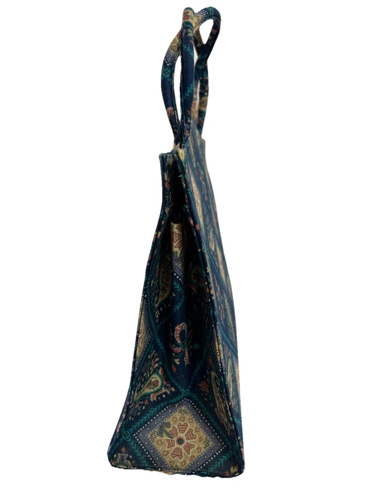 Vtg Johnny Appleseed's Handbag Purse Paisley & Floral Pattern Cottagecore Granny - Image 4 of 4