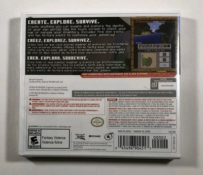 Minecraft: New Nintendo 3DS Edition (Nintendo 3DS, 2017) WORKS ON