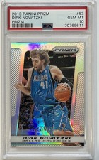 2013 Panini Prizm Silver Prizm #53 Dirk Nowitzki PSA GEM MINT 10 (pop:21)