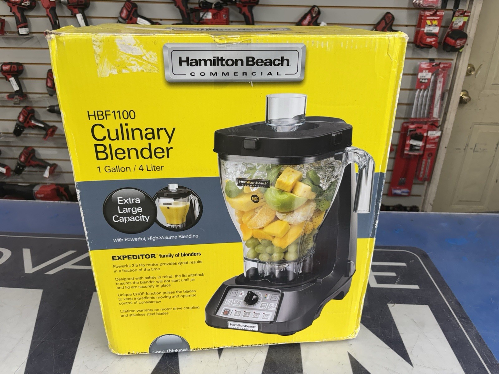 Hamilton Beach HBF1100 Commercial Blender 1 Gallon 4L 3.5HP 