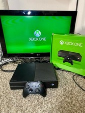 Microsoft Xbox One Black Console 500GB in Box w controller tested