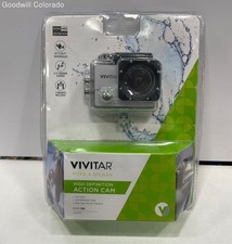 Vivitar Action Camera DVR781HD Black High Definition Waterproof 60FT 2 Mounts No